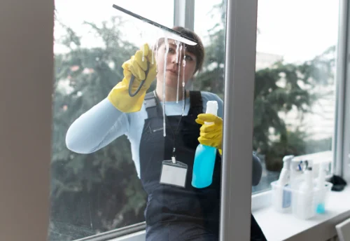 Nettoyage de vitres intérieures et extérieures à Pressins